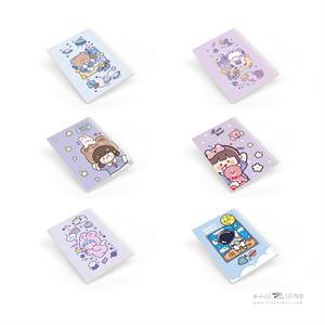 دفتر40برگ وزیری سیمی مجلد آبرنگ کدA039