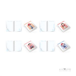 دفتر40برگ وزیری سیمی مجلد حاشیه دار آبرنگ کدA045