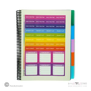 دفتر100برگ سیمی رحلی جلد طلق لانگو سری پروژه PROJECT BOOK