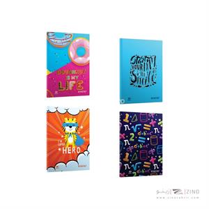 دفتر80برگ دوخط وزیری ته چسب میکرو کدD17