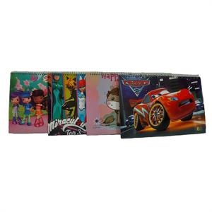 دفترنقاشی رحلی سیمی جلدسخت فانتزی ستاره درخشان 