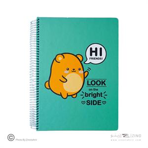 دفترنقاشی100برگ رحلی سیمی جلد سخت لانگو