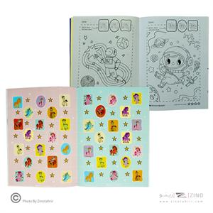 دفتر رنگ آمیزیA4 کودکان طرح جور هیرمند پیپر