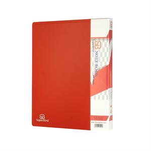 دفترکلاسوری 26حلقه  قفل فلز جلد طلقی بایدک سوپربایند