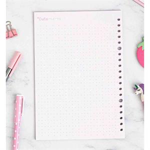 یدک دفتر کلاسوری 20حلقه نقطه ای برگ سری کیوت پالت کد74415