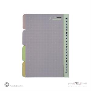 یدک دفتر کلاسوری 20حلقه شطرنجی برگ سری کیوت پالت کد74415