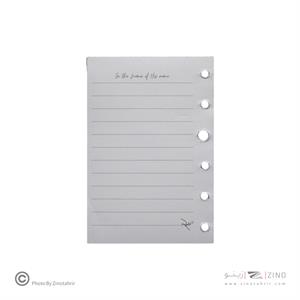 یدک یادداشت کلاسوری 6حلقه 100برگ خطدار برگ سری راندو کد74403