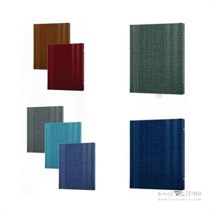 دفترکلاسوری 26حلقه 200برگ قفل فلزجلدسخت میکرو سری پارچه ای کدA36