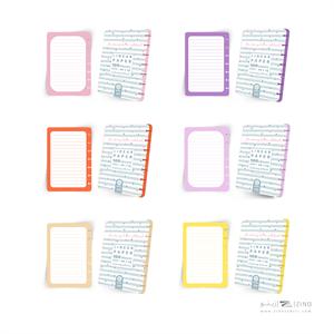 یدک دفتر7حلقه هپی دکمه ای آبرنگ کدA054