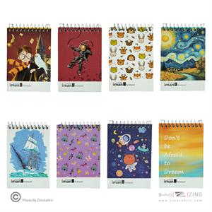 دفتریادداشت 80برگ کد9811ایمان 11/5*8جلدسخت