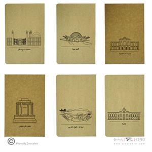 دفتریادداشت80برگ20*13 گذران دش سری خطی