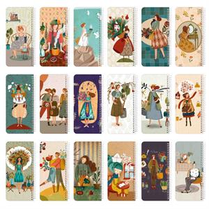 دفتریادداشت 100برگ پالتویی سیمی جلدسخت 18*10مسترنوت کد419کارتن60عددی