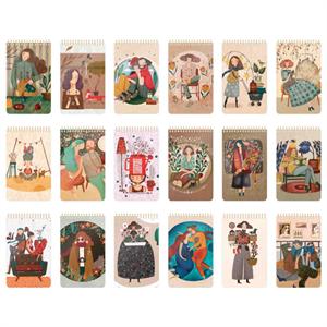 دفتریادداشت 80برگ1/8سیمی 16*10مسترنوت کد380کارتن112عددی