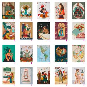 دفتریادداشت جیبی1/8 بی خط جلدسخت 12*17مسترنوت کد434کارتن38عددی 