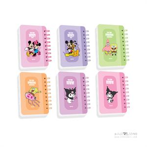 دفتریادداشت80برگ سیمی9.5*6.5آبرنگ سری میکرو