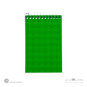 دفتریادداشت100برگ1/16سیم ازبالا طلقی سوپربایند