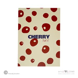 دفتر یادداشت ته چسب14.5*21 همین سریPassion طرحCHERRY