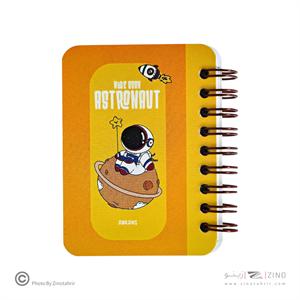 دفتریادداشت80برگ7*10 سیم ازبغل آبرنگ کدA043