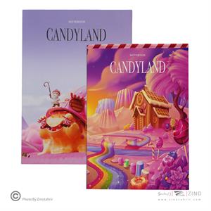 دفتریادداشت سری کندی لند گلاسه سایز21*14همیشه