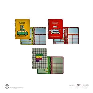 دفترلغت100برگ14*10 سیم از بغل ابرنگ کدA030-01