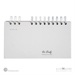 دفتریادداشت تودولیست (کاغذ سفید) 2تکه 210*110  برگ سری پیور بیوتی کد71516