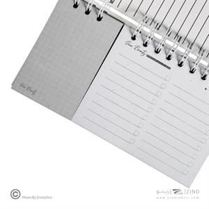دفتریادداشت تودولیست (کاغذ سفید) 2تکه 210*110  برگ سری پیور بیوتی کد71516