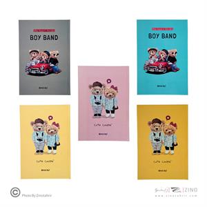 پلنر100برگ تدی 14*21 جلد سخت میکرو کدJ14