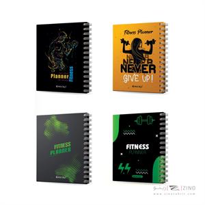 پلنر120برگ15*20جلدسخت فنردوبل ازبغل میکرو سری ورزشی کدJ19