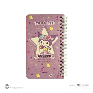 تودولیست100برگ17*10سیم از بغل فانتزی(طرح کرومی) آبرنگ کدA035