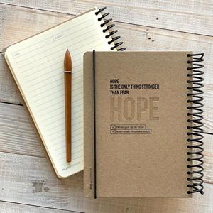 دفتر120برگ جلدسخت سیم ازبغل کش دار14*19پیل سری لایف