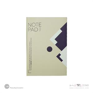 دفتریادداشت(بی خط)21*14ته چسب همین سری MOON