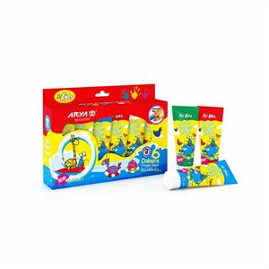 رنگ انگشتی6رنگ تیوپی آریا  7015*24عدد*