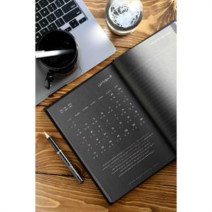 سررسیدB5 یه سال خوب  مشکی  ته دوخت برگ1404