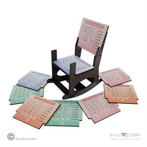 تقویم رومیزی چوبی آوای تحریر کدEX1405C سال1405