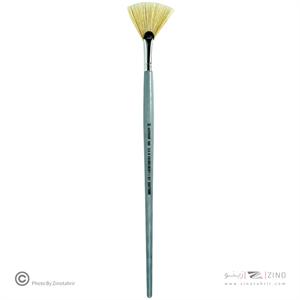 قلموی بادبزنی چتری طبیعی سفید شماره10 خرم