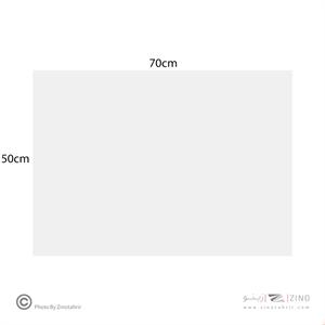 فوم5میل سفید70*50