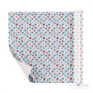 کاغذ کادو دورو ایمان طرح قلب یووی1کد0353