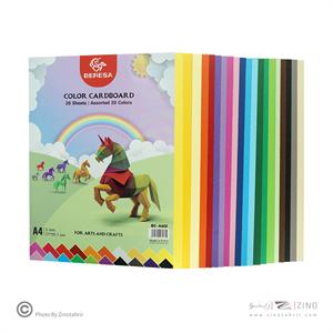 مقوا (180گرم)A4 بسته20رنگ100برگی برسا کدBC-A420