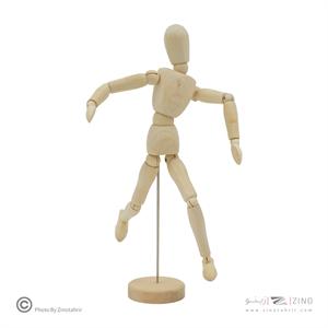 فیگورآدمک30سانت چوبی(جعبه طلقی)پارس آرتیست اعلا