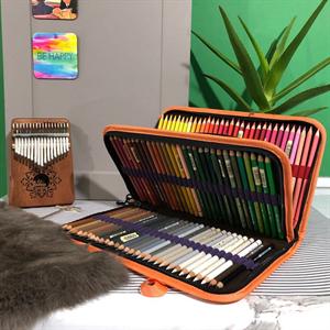 کیف مدادرنگی 120عددی  دوزیپ سری V  لوتو