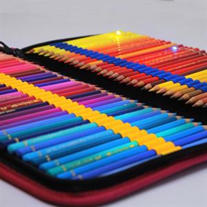 کیف مدادرنگی 72عددی تک زیپ سری A لوتو