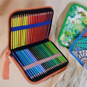 کیف مدادرنگی 48عددی  تک زیپ سری A لوتو