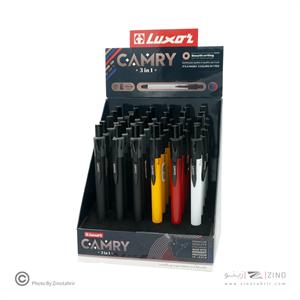 خودکارفشاری3رنگ بدنه فلزی لاکسرسریCAMRYکد210040