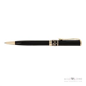 خودکار نفیس اشمیتز مشکی لاکی گیره زرد