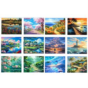 بوم نقاشی الماسی سایز30*30 کدJH661