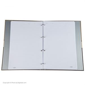 دفترکلاسوری 4حلقه قفل فلزایده