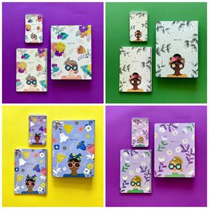 دفترکلاسوری26حلقه 100برگ قفل فلز جلدسخت پیل سری گلکسی