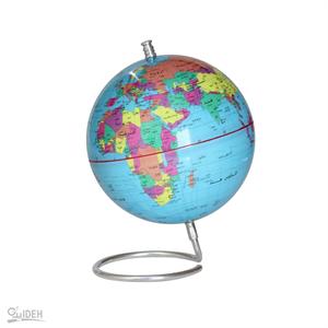 کره جغرافیایی سایز20 پایه هندسی آبی فارسی ایده 