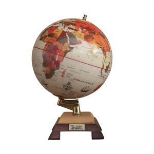 کره جغرافیایی سایز 20پایه چوبی طرح ایفل ایده کد116