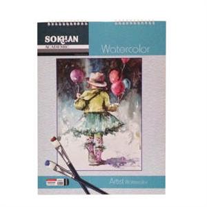 دفترآبرنگی A4 سخن 10برگی